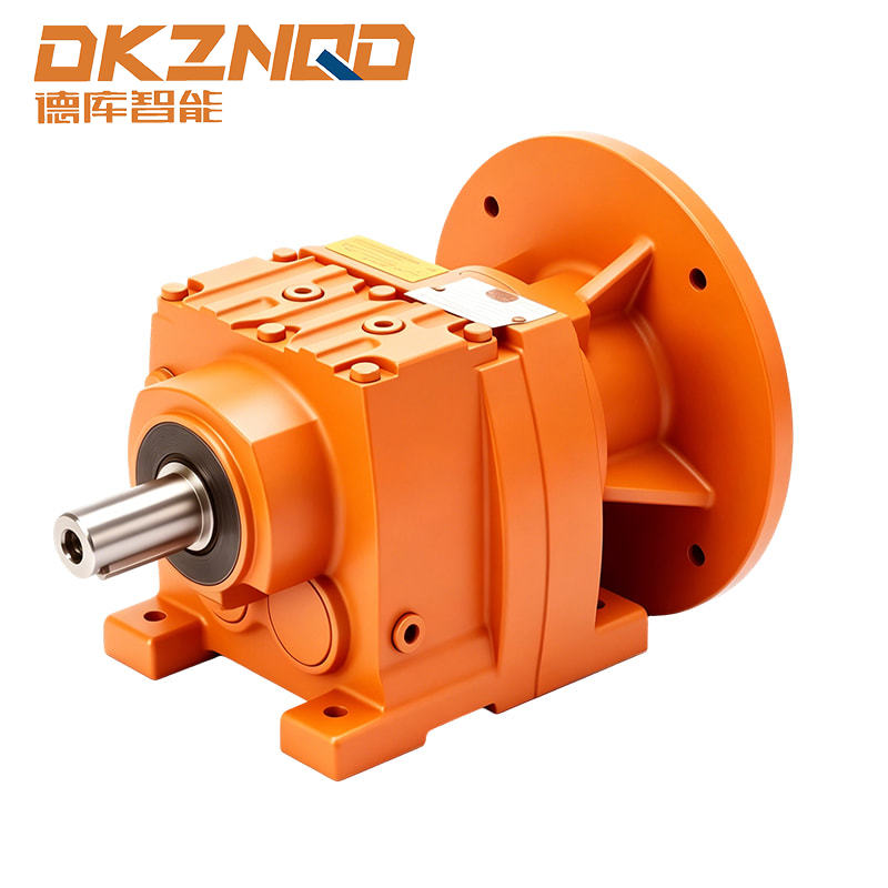 Inline-Stirnradgetriebemotor der R-Serie mit Fußmontage