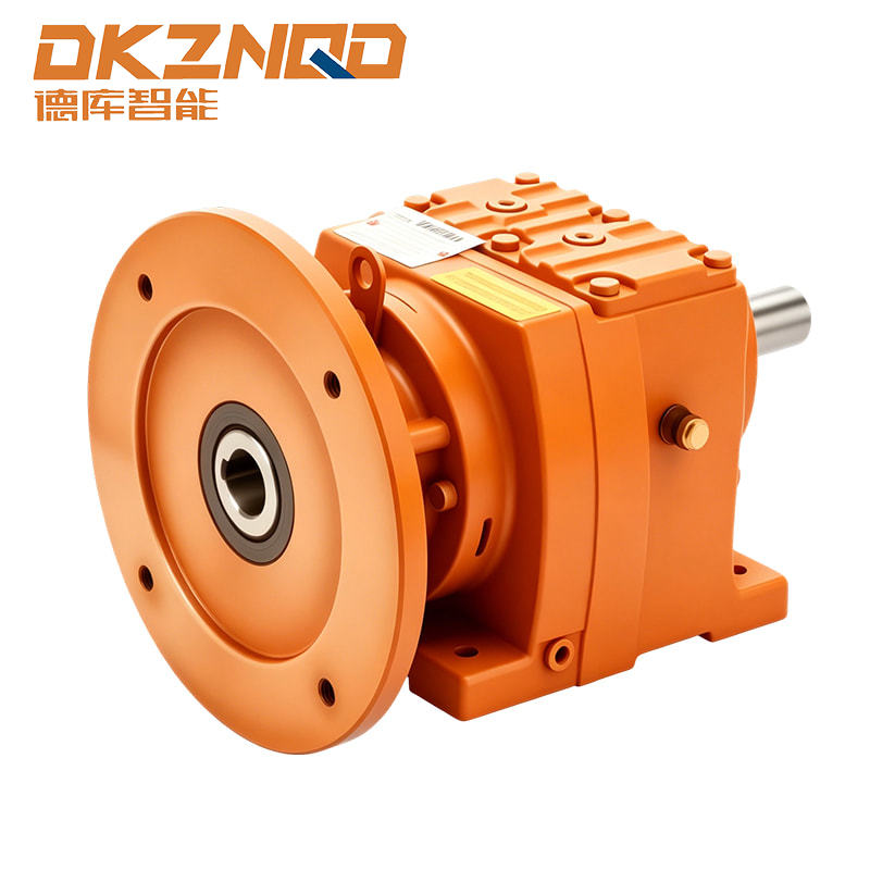 Inline-Stirnradgetriebemotor der R-Serie mit Fußmontage